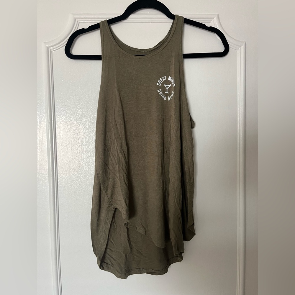 Zoe + Liv Olive Green Tank Top